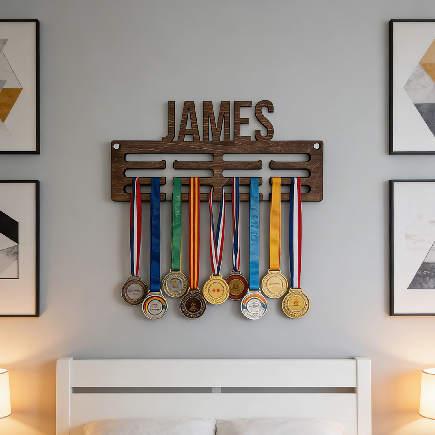 1pc Custom Modern Style Medal  - огляд і ціна Frame Display Wood