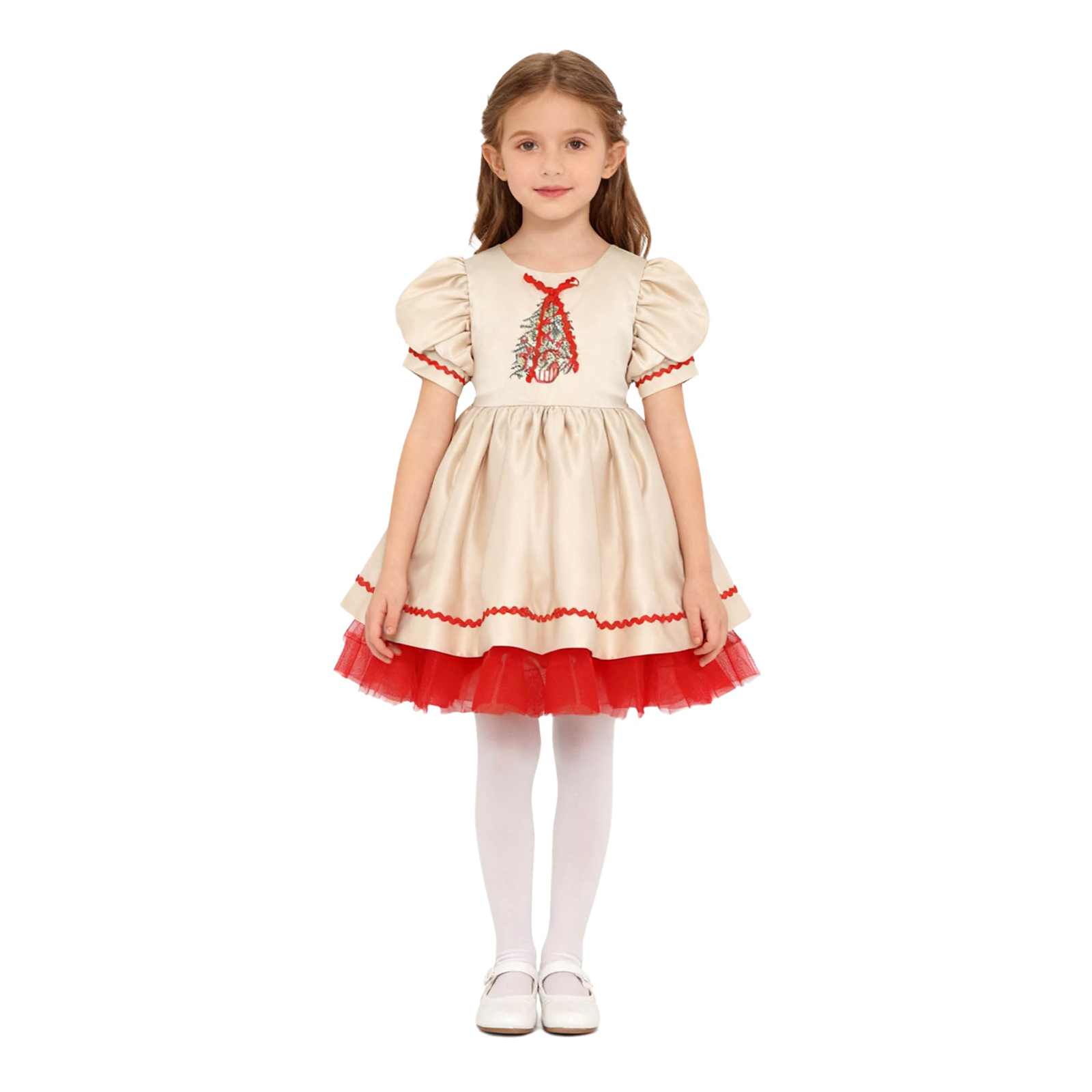 Kids Girls Christmas Santa Dre - огляд і ціна Embroidery Free Pattern