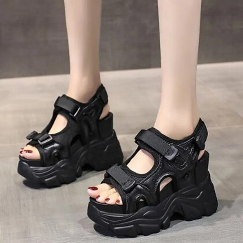 10.5CM Platform Gladiator Sand - огляд і ціна Embroidery White