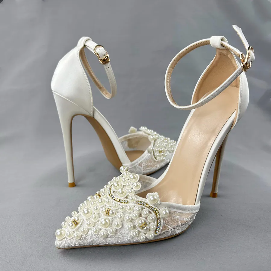 New Luxury Pearl Lace Women Se - огляд і ціна Embroidery White