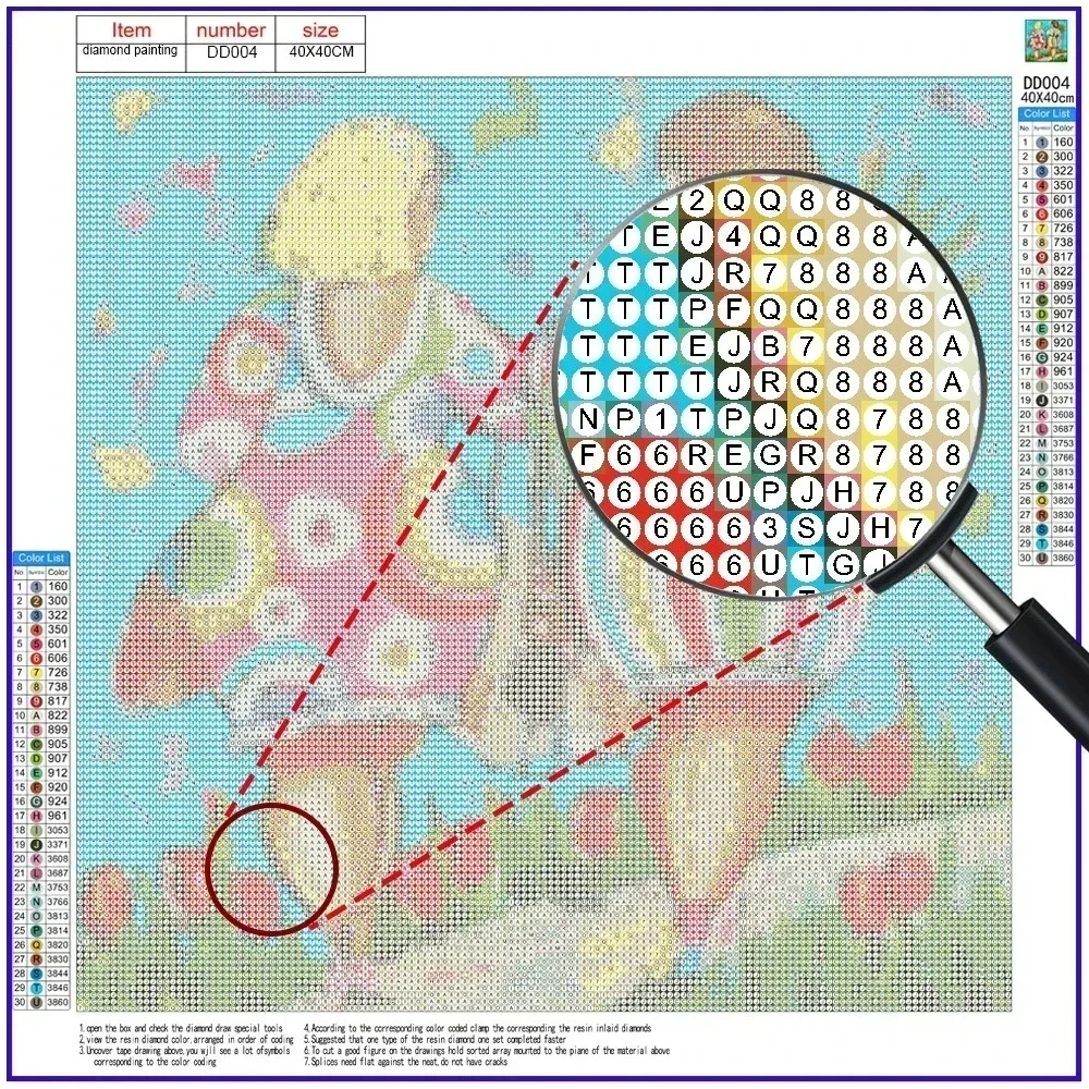 unframe Robin Bird Cute Robin  - огляд і ціна Embroidery Kit Set
