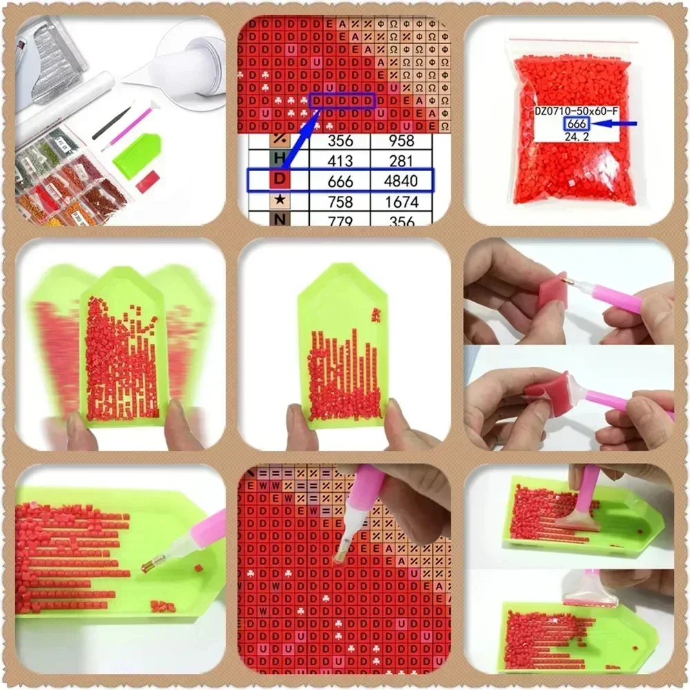 unframe Robin Bird Cute Robin  - огляд і ціна Embroidery Kit Set