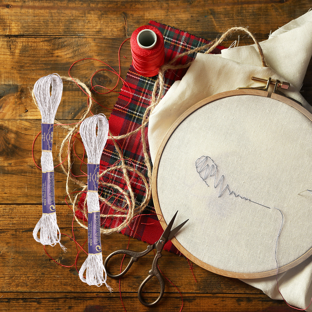 12Pcs Metallic Sewing Thread S - огляд і ціна Embroidery Kit Set