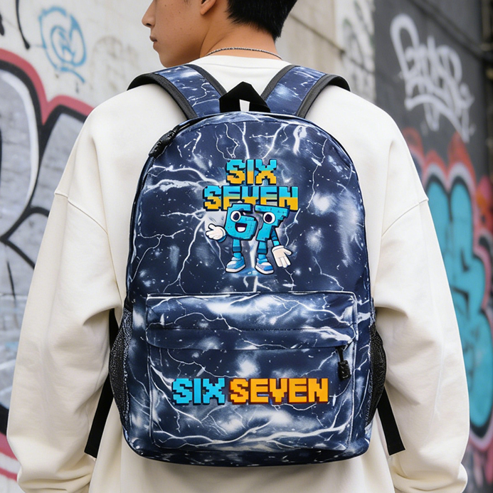 Six Seven Backpack Italian Bra - огляд і ціна Embroidery Gold