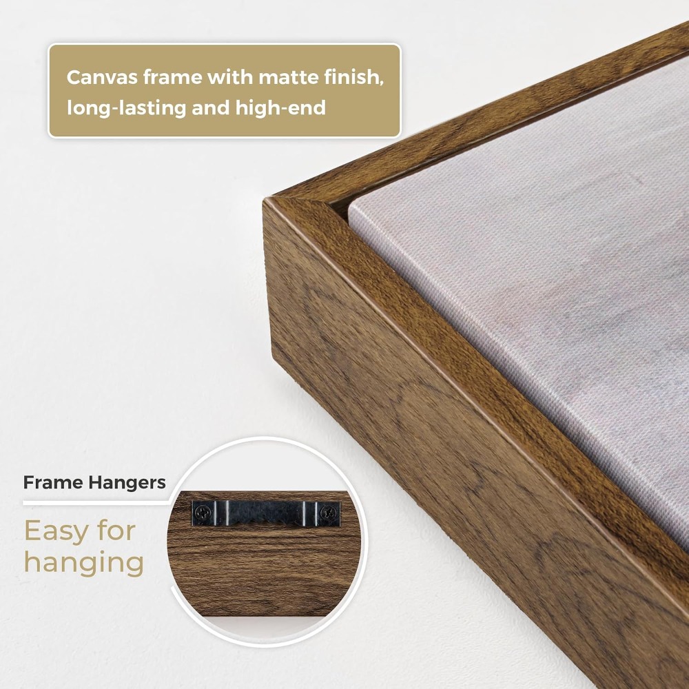 24x36 Floater Frame for Canvas - огляд і ціна Frame Display Wood