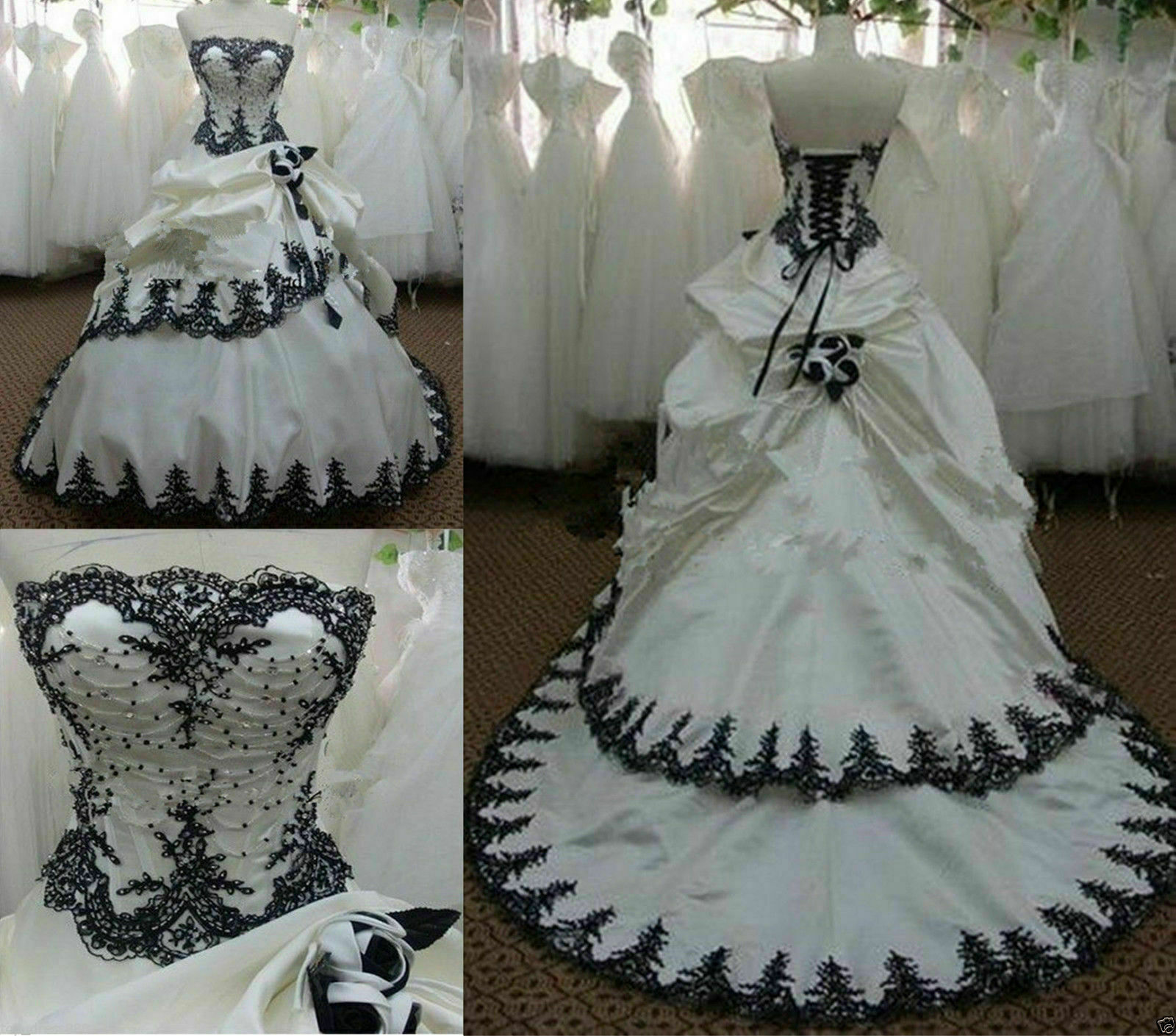 Vintage Wedding Dress Gothic B - огляд і ціна Embroidery Gothic