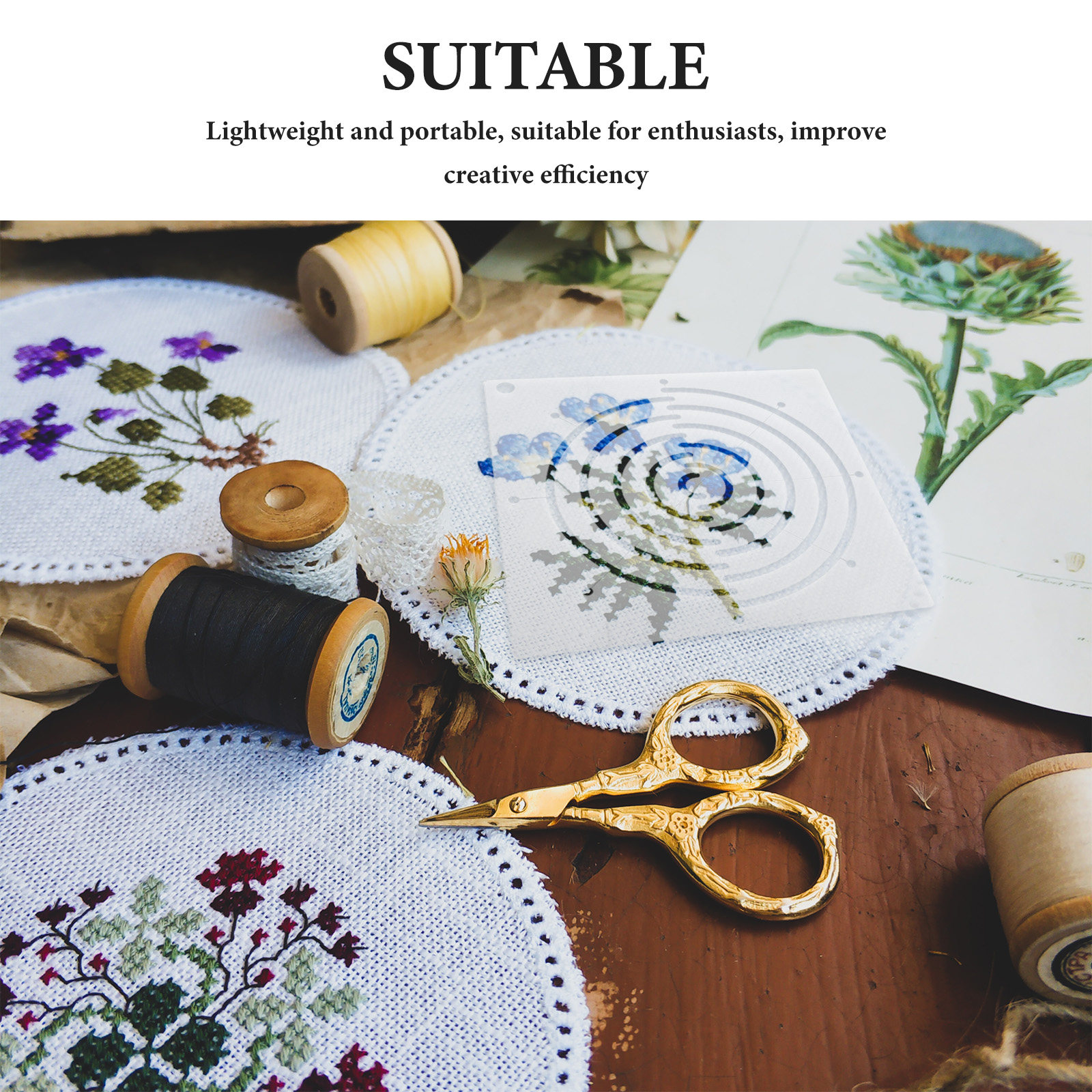 4Pcs Transparent Acrylic Quilt - огляд і ціна Embroidery Free Pattern