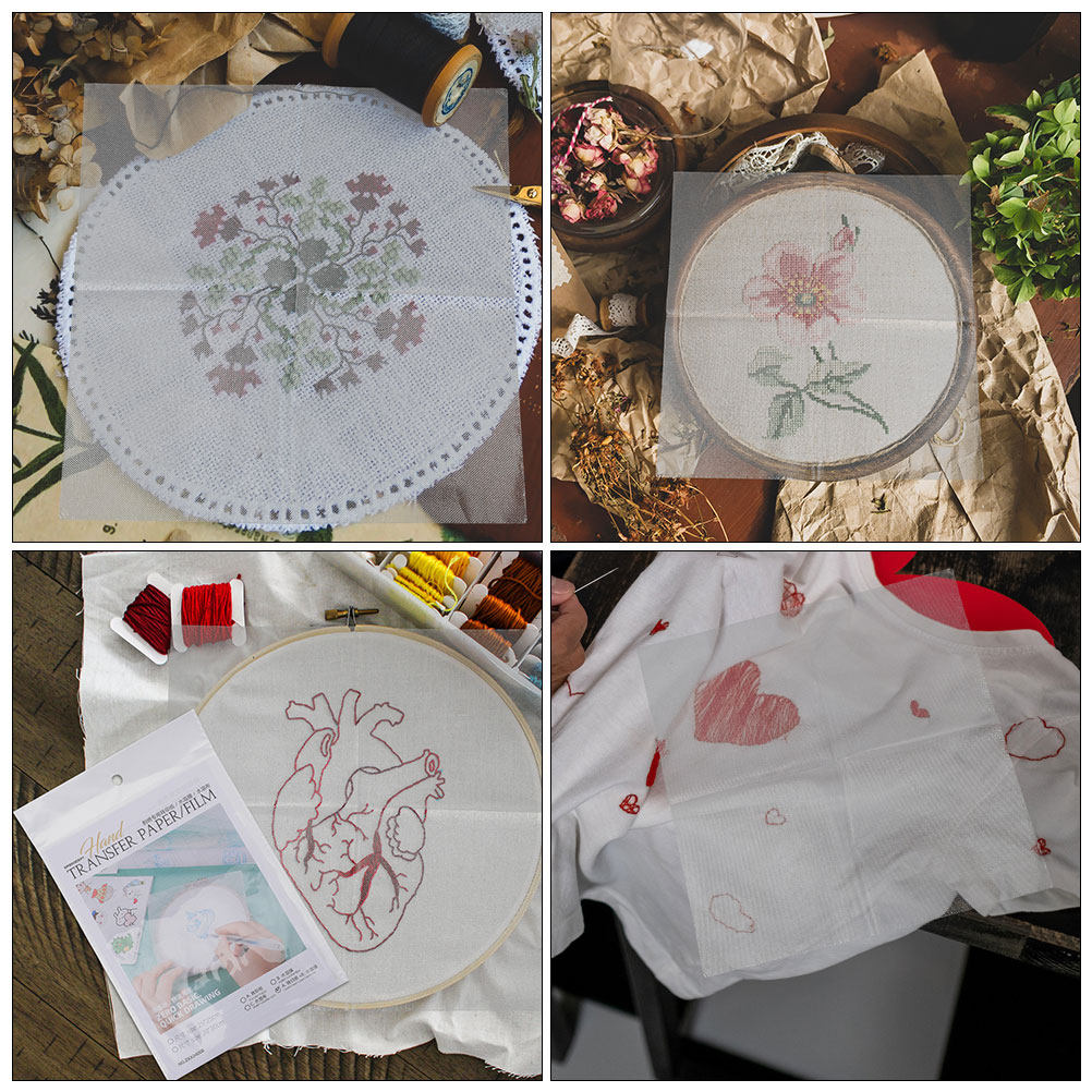 8Pcs Water Soluble Embroidery  - огляд і ціна Embroidery Kit Set