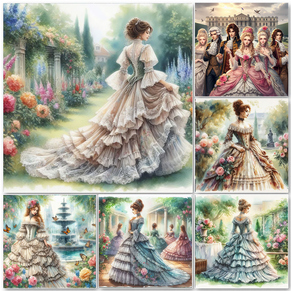 5D DIY New Diamond Painting Ar - огляд і ціна Embroidery Rose Stitch
