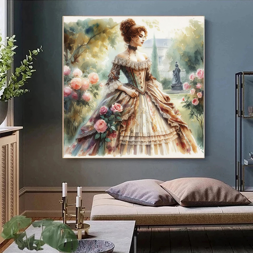5D DIY New Diamond Painting Ar - огляд і ціна Embroidery Rose Stitch