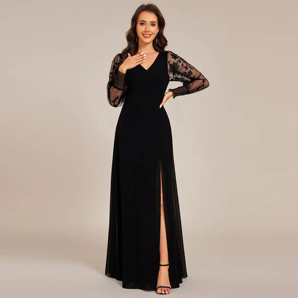 BAZIIINGAAA Party Dress Elegan - огляд і ціна Embroidery Flower Pattern