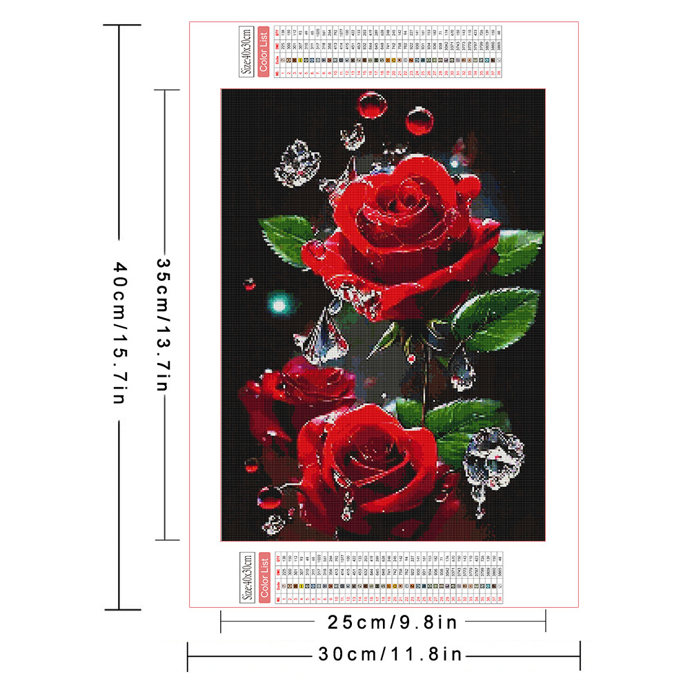 AZQSD Diamond Painting Full Dr - огляд і ціна Embroidery Rose Stitch