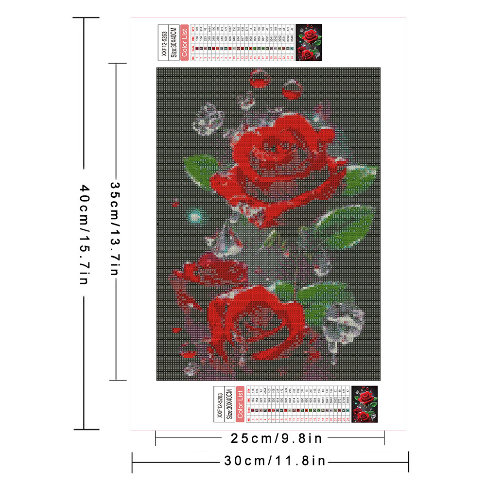 AZQSD Diamond Painting Full Dr - огляд і ціна Embroidery Rose Stitch
