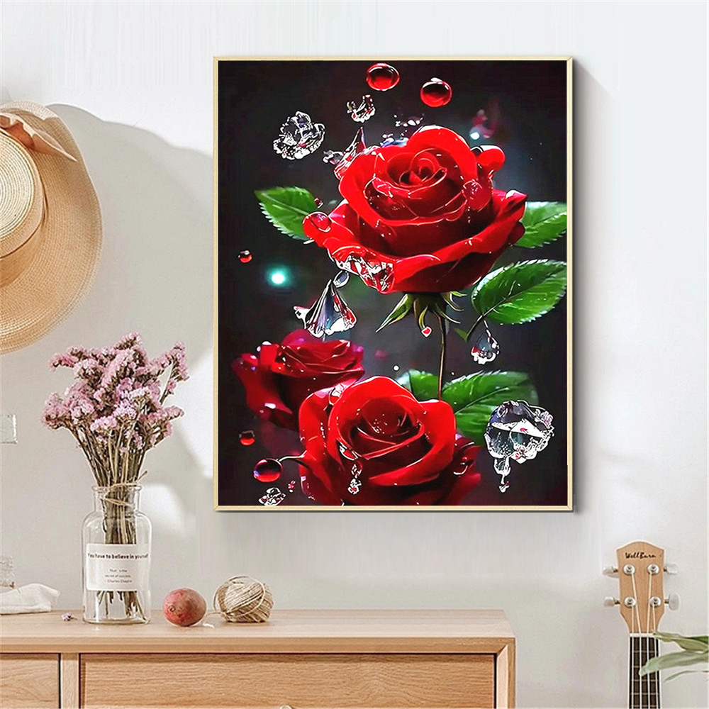 AZQSD Diamond Painting Full Dr - огляд і ціна Embroidery Rose Stitch