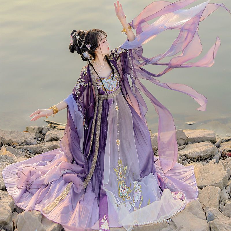 Chinese Hanfu Dress Women Trad - огляд і ціна Embroidery Yellow