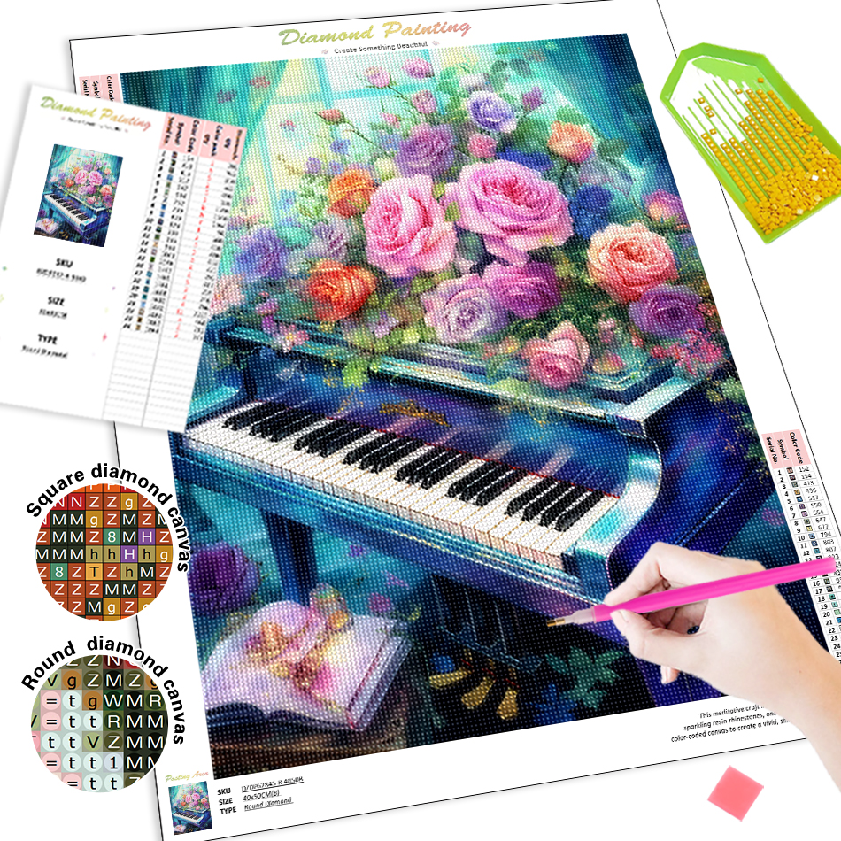 1pc frameless  Diamond Paintin - огляд і ціна Embroidery Kit Set