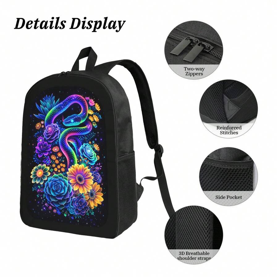 Stylish Casual Lightweight Bac - огляд і ціна Embroidery Flower Pattern