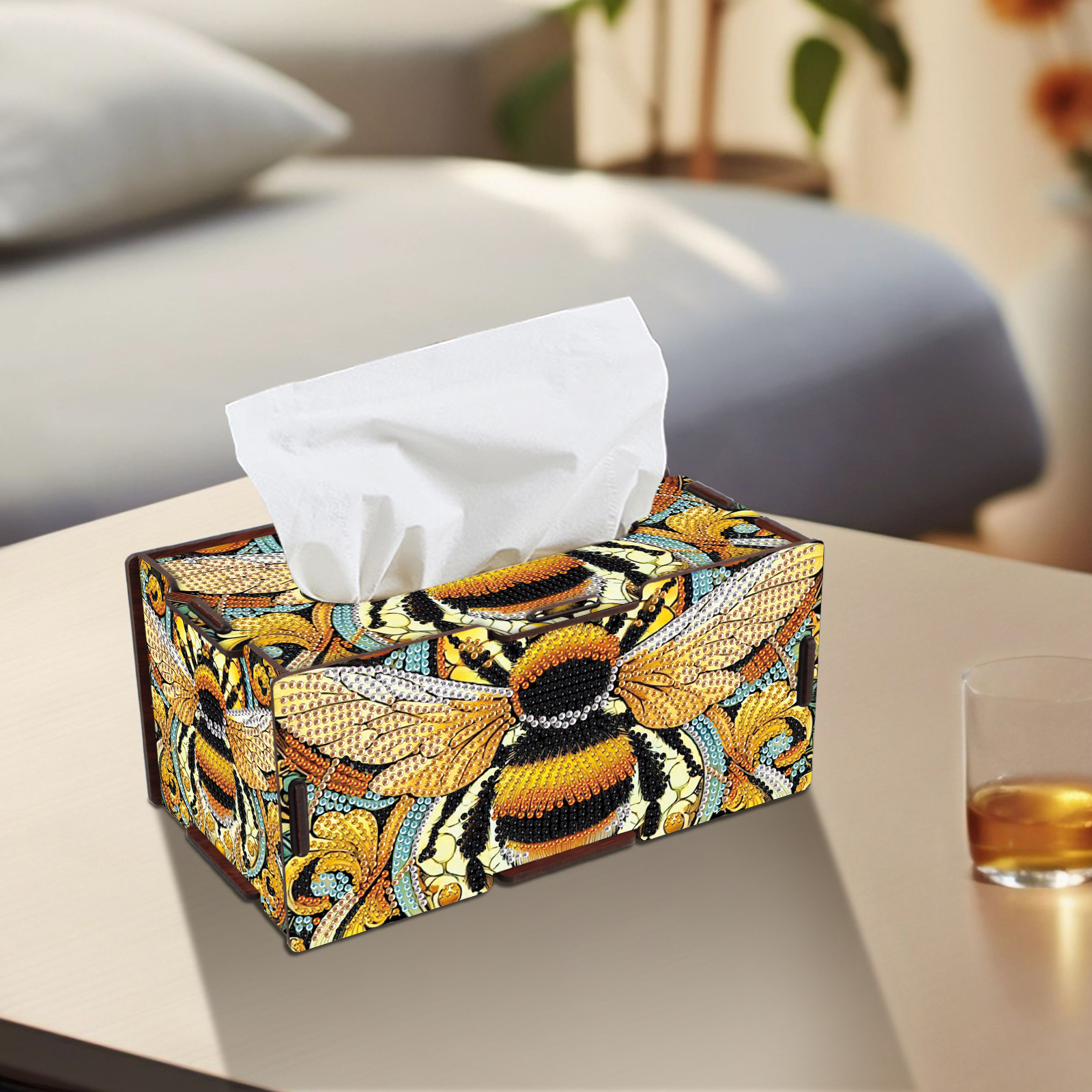 Diamond Art Painting Tissue Bo - огляд і ціна Embroidery Yellow