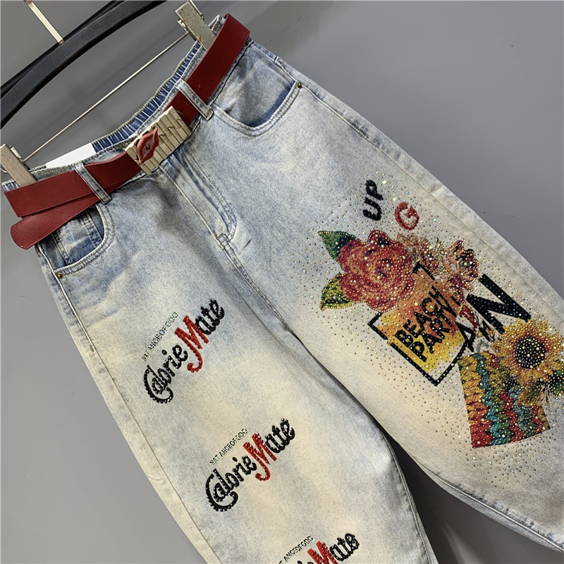 High Waisted Jeans 2023 Spring - огляд і ціна Embroidery Jeans Sakura